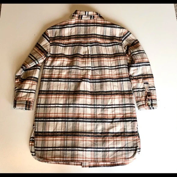 NWT Universal Thread Women's Mid Length Plaid Shirt Jacket, Size Medium - Picture 13 of 14
